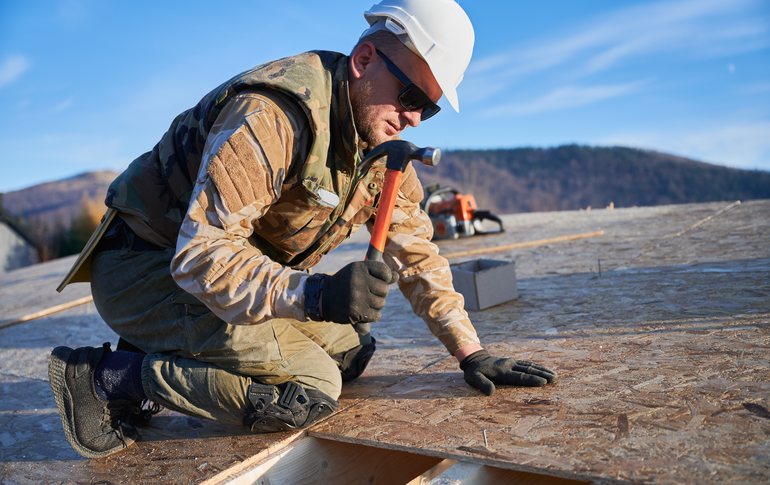 Roof repair on an Englewood, CO bungalow